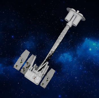 IXPE artist's concept of observatory in flight